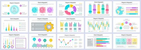 affärs- och finansinfographics presentationsmallar vektor designmall