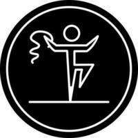 rhythmisch Gymnastik Vektor Symbol Design