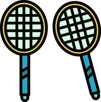 Badminton-Vektor-Icon-Design vektor