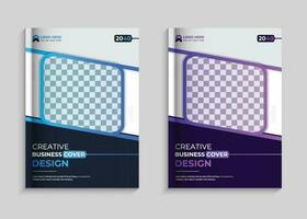 modern företags- bok omslag design mall uppsättning vektor
