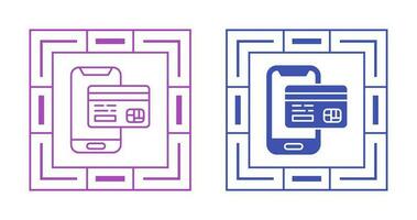 Vektorsymbol für mobile Zahlungen vektor