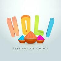 indisk festival av färger, Lycklig holi begrepp. vektor