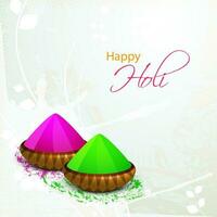 indisk festival av färger, Lycklig holi begrepp. vektor