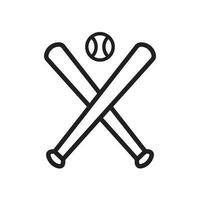 Baseball Schläger Symbol Design Vektor Vorlage