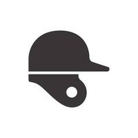 baseboll hjälm ikon design vektor