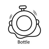 Flasche Vektor Gliederung Symbol Design Illustration. Reise Symbol auf Weiß Hintergrund eps 10 Datei
