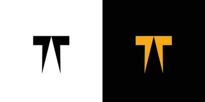 modern und stark Brief t Initialen Logo Design 3 vektor
