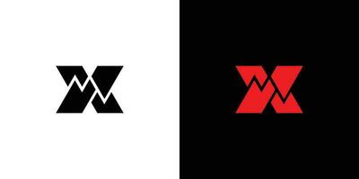 modern und stark Brief x Initialen Logo Design vektor