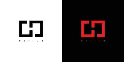 modern och unik brev h initialer logotyp design vektor