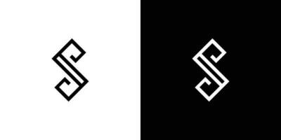 modern och unik brev s initialer logotyp design vektor