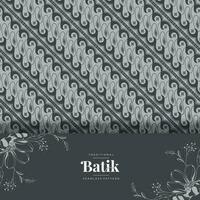 traditionell Batik nahtlos Muster Design vektor