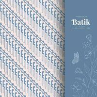 skön årgång batik sömlös mönster vektor