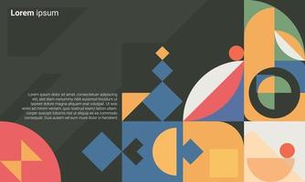 Geometrie minimalistischer Grafik Hintergrund. Musterdesign für Web-Banner, Geschäftspräsentation, Branding-Paket, Stoffdruck, Tapete vektor