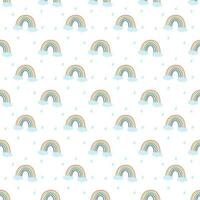 nahtlos Vektor Regenbogen Muster zum Windel , Stoff Textil- Hintergrund eingewickelt Kleider und Geschenk Verpackung Papier Muster Vektor