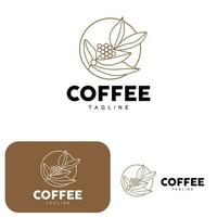 Kaffee Logo, Kaffee Baum Design, Cafe trinken Vektor, Symbol Marke Illustration Symbol vektor