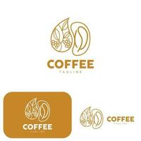 Kaffee Logo, Kaffee Baum Design, Cafe trinken Vektor, Symbol Marke Illustration Symbol vektor