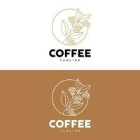 Kaffee Logo, Kaffee Baum Design, Cafe trinken Vektor, Symbol Marke Illustration Symbol vektor