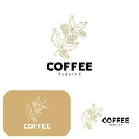 Kaffee Logo, Kaffee Baum Design, Cafe trinken Vektor, Symbol Marke Illustration Symbol vektor