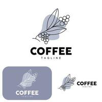 Kaffee Logo, Kaffee Baum Design, Cafe trinken Vektor, Symbol Marke Illustration Symbol vektor