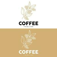 Kaffee Logo, Kaffee Baum Design, Cafe trinken Vektor, Symbol Marke Illustration Symbol vektor