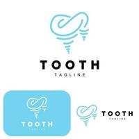 tand logotyp, dental vård vektor, illustration ikon design vektor