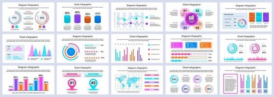 affärs- och finansinfographics presentationsmallar vektor designmall