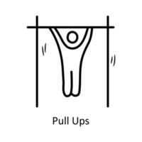 ziehen UPS Vektor Gliederung Symbol Design Illustration. olympisch Symbol auf Weiß Hintergrund eps 10 Datei