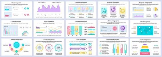 affärs- och finansinfographics presentationsmallar vektor designmall