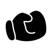 Boxen Handschuh Vektor solide Symbol Design Illustration. olympisch Symbol auf Weiß Hintergrund eps 10 Datei