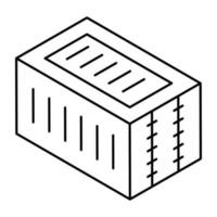 ein Symbol Design von Container vektor