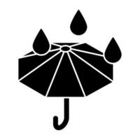 en perfekt design ikon av regnskugga vektor