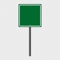 grünes Verkehrszeichen Straßenschild vektor