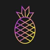 Ananas-Vektor-Symbol vektor