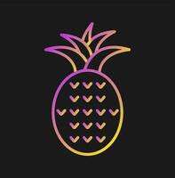 Ananas-Vektor-Symbol vektor