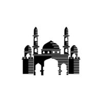 Moschee Illustration Design-Vorlage vektor