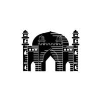 Moschee Illustration Design-Vorlage vektor