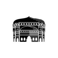 Moschee Illustration Design-Vorlage vektor
