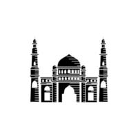 Moschee Illustration Design-Vorlage vektor