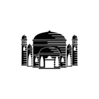 Moschee Illustration Design-Vorlage vektor