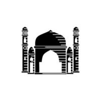 Moschee Illustration Design-Vorlage vektor