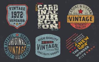 Vintage-Design-Druck für T-Shirt-Stempel, T-Shirt-Applikation, Modetypografie, Abzeichen, Etikettenkleidung, Jeans und Freizeitkleidung. Vektorillustration vektor