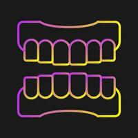 tandprotes vektor ikon