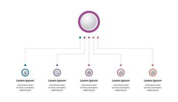 Geschäft Hierarchie Diagramm Infografiken Design Vorlage vektor