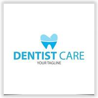 tandläkare service tand ortodontisk logotyp premie elegant mall vektor eps 10