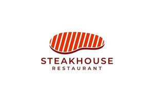 Grill und Steak-House Logo, Logo Vorlage zum Steak-House Restaurant. vektor