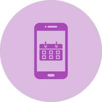 Kalender-App-Vektorsymbol vektor