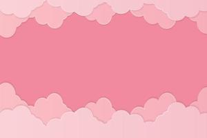 Valentinskarte mit auf einem rosa Hintergrund. Papier art.vector Illustration vektor