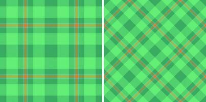 Tartan nahtlos Stoff. prüfen Textur Vektor. Plaid Muster Textil- Hintergrund. vektor