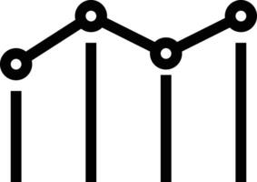 diagrammvektorillustration auf einem hintergrund. hochwertige symbole. vektorikonen für konzept und grafikdesign. vektor