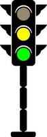 trafik ljus, gata, röd, kontrollera, väg, lampa, säkerhet, varning, signal, symbol vektor